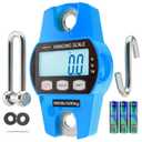 Digital Hanging Scale 660 LB 300 KG - Professional Heavy Duty Waterproof Fish Scale - Portable Durable Crane Scale for Luggage Weight Suitcase Hunting Farm Bike Bow Fish Weight Fishing Scale (std, Blue)