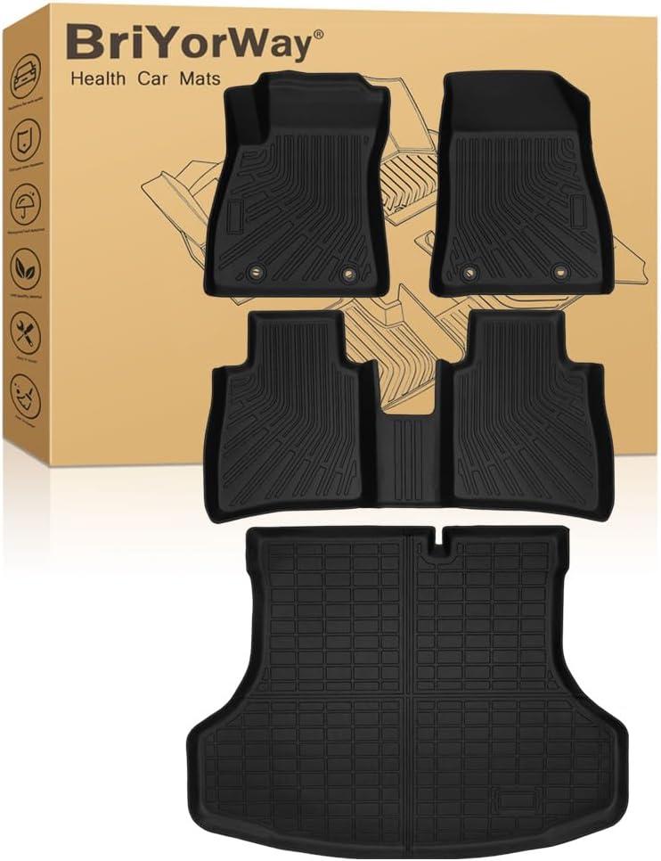 Car Floor Mats for Nissan Sentra 2014 2015 2016 2017 2018 2019 Accessories, for Nissan Sentra All Weather Automotive Floor Mats & Cargo Liner