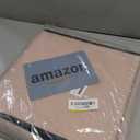 B FSOBEIIALEO Small Storage Ottoman Cube Sherpa Ottomans Foot Rest, Foldable Boucle Ottoman, Faux Teddy Fur, Pink 12.6"x12.6"x12.6"