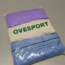 OVESPORT 3 Piece Workout Shorts for Women Seamless Scrunch Butt Lifting High Waisted Yoga Gym Booty Running Short Pants (Blue, XL)