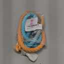 Glow Pups Rope Dog Leash - Stylish Ombre Dog Lead for Medium and Large Dogs, Durable Braided Rope, Rustproof Swivel Hook, 57 inches, 4.5 oz - Orange Blue Ombre