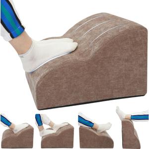 Foot Rest for Under Desk at Work.Multifunctional 3-Tier Foot Stool,with Washable Footrest.for Under Desk,Office Chair Gaming Chair & Sofa,Leg Elevation Pillow,Supports Posture-Brown