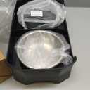 URPOWER Mess Proof Elevated Dog Bowls 4 Height Adjustable Raised Stand with No Spill Water Bowl and Slow Feeder Dog Bowls NonSlip Food and Water Bowl Set for Small, Medium & Large Dogs (Black)