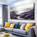 KELIYUAN Large Canvas Wall Artwork Home Decoration Painting Black And White Landscape Modern Print Painting Living Room Decor And Bedroom Office Wall Decoration Natural Scenery Mural 24 X 48 Inches