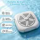 Fruit and Vegetable Washing Machine, Ultrasonic Fruit Veg Cleaner Device with OH-ion Tech, Produce Vegetable Cleaner and Fruit Washer, Plug-In Automatic Veggie Washer for Fruits, Rice