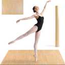 Marley Dance Floor, Portable Dance Floor Mat for Ballet Jazz & Pop, Non-Slip & Shock-Absorbing Exercise Flooring for Home, Dance Schools - PVC Practice Floor for Adults, 6MM 4FT x 6FT