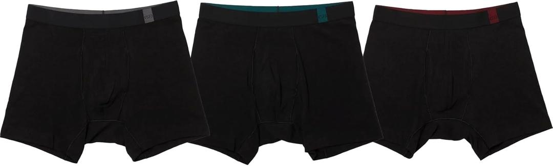 Pair of Thieves Superiair Boxer Briefs for Men 3 Pack - Ultra Soft, Lightweight Cotton Blend Underwear for Men (Small, Assorted)