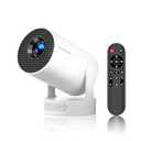 Mini Projector 4K Support, Portable Smart Projector with WiFi 6 and Bluetooth 5.4, 5w Soundbase Speaker, Auto Keystone 180° Rotatable, 8000 Lumens, Home Bedroom Movie Proyector HY300Pro+