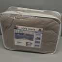 Waterproof Sectional Couch Covers Sectional Sofa Cover L Shaped Corner Sofa Slipcovers Blanket for Dogs Pets Washable Jacquard Quilted L Shape Furniture Protector (75x252 in, Light Khaki)