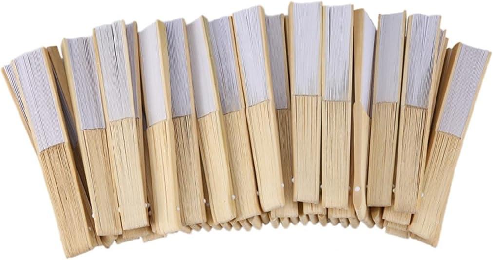 Foldable Paper Fan Hand-Painted Portable Party Wedding Supplies Chinese Handmade Dance Fan Decoration for Weddings,100pcs