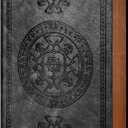 CAGIE Lined Journal for Men Soft Cover Notebook Leather Journals for Writing, 180 Lay Flat Vintage Mens Journal Personal Diary, 5.7'' X 8.3'', Black