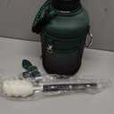 Insulated Water Bottle | Thickened Stainless Steel Vacuum Metal | Portable Sports Half Gallon Large Water Jug for Gym and Hiking with Straw, Carrier Bag, Handle Strap | BPA-Free 64 oz