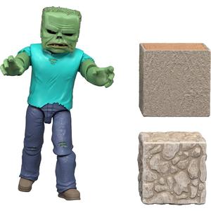 Mattel Minecraft Action Figure & Accessories Set, Zombie Posable Character Collectible Inspired by a Minecraft Movie, 3.25-inch Scale