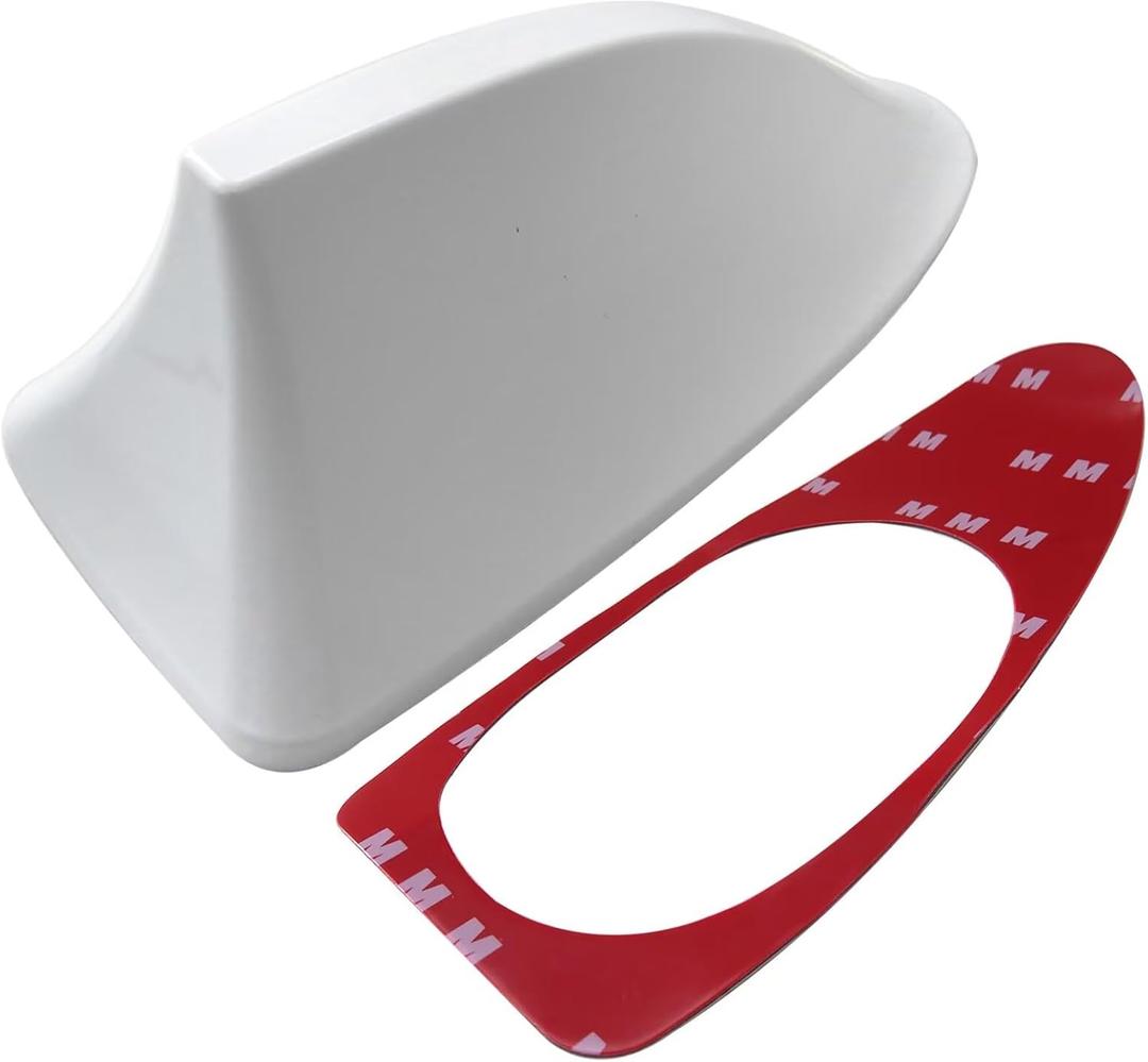 WELURE Shark Fin Roof Car Antenna White Radio FM/AM Antena Cover for 2015-2019 Hyundai Sonata-Elantra