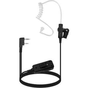 Retevis AI Active Noise Cancelling Two Way Radio Headset, Rechargeable, for RT22 RT21 H-777H RT68, Compatible with Pxton Baofeng BF-888S Kenwood Walkie Talkie, Walkie Talkie Earpiece with Mic (1 Pack)