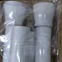 Shower Curtain Rod 42-73 Inch White Shower Rod 7/8" Tension Curtain Rod Adjustable Curtain Rods No Drilling Shower Tension Rod Shower Curtain Tension Rod for Bathroom Windows Doorways