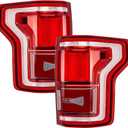 LED Tail Light with Blind Spot Compatible with 2015 2016 2017 Ford F150 Taillight, Left & Right Rear Tail Lamp, HL3Z13404D HL3Z13405D (Left+Right)