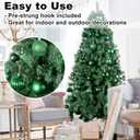 Emerald Green 3.2" Large Christmas Balls - Christmas Tree Decoration Ornaments Shatterproof Hanging Balls for Birthday Halloween Holiday Wedding Decorations Set of 10pcs