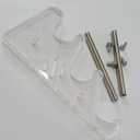 Yuxuanish Upgraded Acrylic Keyboard Display Stand Holder, 3Tier Mechanical Keyboard Collection Holders Thicker Stand Holder for Three Keyboards(Clear, 3-Tier)