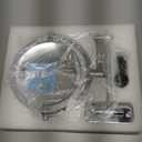 1X/20X Wall Mounted Makeup Mirror with Lights, 8" Double Sided Bathroom Magnifying Mirror with 360 Extension Arm, Dimmable, Rechargeable, Touch Control, Chrome