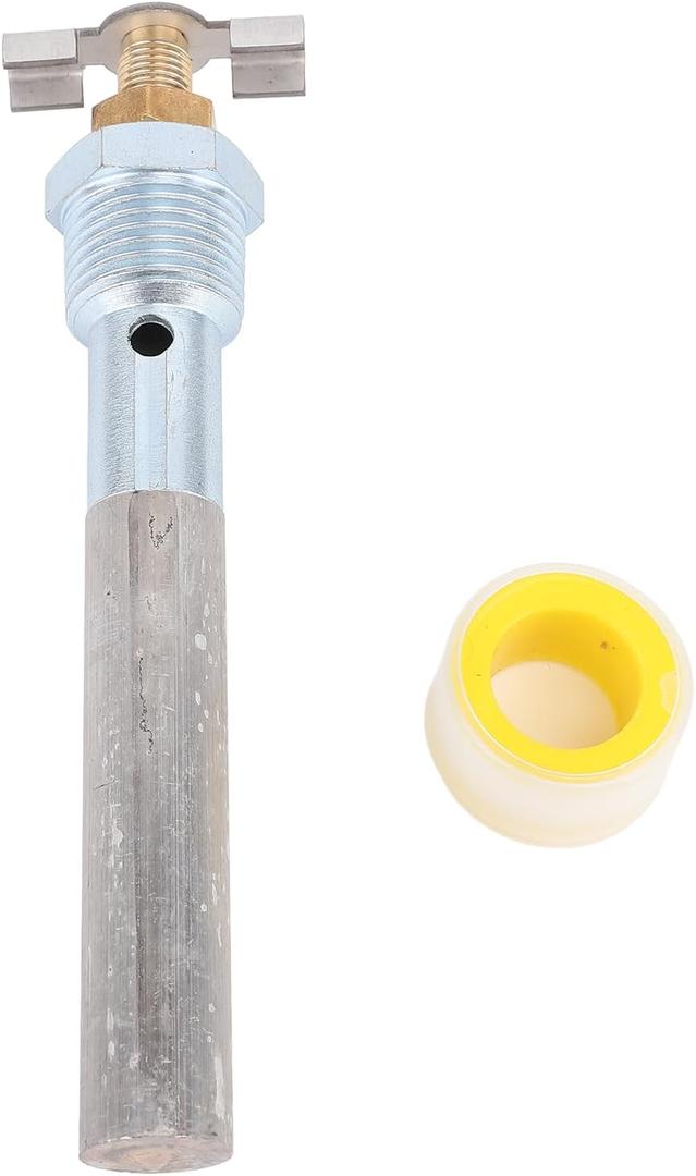 RV Water Heater Anode Rod with Drain Valve, 4.5 X 1/2in NPT Quick Drain Design Anode Rods Replacement for Atwood Water Heater