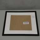 upsimples 11x14 Picture Frame, Display Pictures 8x10 with Mat or 11x14 Without Mat, Wall Hanging Photo Frame, Black, 1 Pack