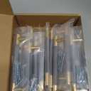 30 Pack 5 Inch 128 mm Knurled Cabinet Handles Cabinet Pulls Aluminum Handles Knurled Drawer Pulls Gold and Grey Oxidation Finish with Diamond Pattern 6" Length (5" Hole Center)