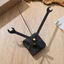 Wall Clock Mechanism Replacement : Creative Wrench Shpaed Clock Hands and Motor Kit - Clock Parts Battery Operated Kit DIY Clock Making Kit (Black 1)