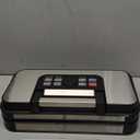 95Kpa Powerful Precision Pro Vacuum Sealer, with Double Heat Seal & Double Pump, Easy-Lock Handle, 10-in-1 Vacuum Sealer Machine for Food with Bags Storage, Built-in Cutter, Stainless Steel