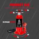 Jack Boss Bottle Jack 10 Ton (20,000 LBs) Hydraulic Car Jack, Fit for Auto Truck Repair and House Lift, Red