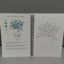 SLWBZ Watercolor Workbook Bouquets, 15 Different Patterns of Original DIY Designs, Beginner-Friendly Watercolor Workbooks, (Bouquets, Without Palette)