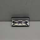 J+S Vision Blue Light Blocking Glasses for Men Women | Computer Gaming Work| Anti Strain Fatigue UV Glare | Medium-Small Fit (Mana Round Black - Low Color Distortion Lens (Lcd) - Medium Fit)