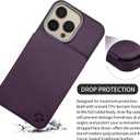 GUERNICA for iPhone 15 Pro Max Wallet Case with RFID Blocking Card Holder for Women Men, Kickstand Shockproof Phone Case for iPhone 15 Pro Max(6.7"),Dark Purple