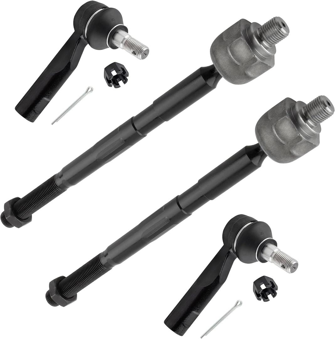 4pcs Front Outer Tie Rod End Suspension for Chevrolet Colorado for GMC Canyon 2006-2012, for Isuzu i-290 i-370 2007-2008, for Isuzu i-350 for Isuzu i-280 2006 ES800464 EV800301