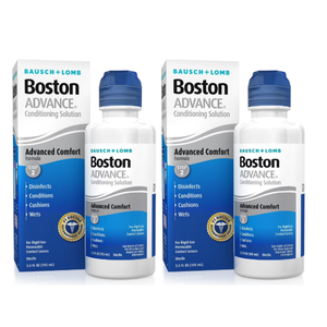 Boston Advance Conditioning Solution, Conditions & Wets Rigid Gas Permeable (RGP) Lens for Comfortable Wear, 3.5 Fl Oz (Pack of 2)