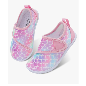 LeIsfIt Toddler Water Shoes Boys Girls Aqua Socks Kids Breathable Swim Shoes Non-Slip Barefoot Beach Shoes Size 180