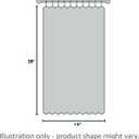 Chyhomenyc Marilyn 2PCS Navy Blue Sheer Valances for Windows 14 Inches Long, Light Filtering Soft Clip Jacquard Textured 3D Leaf Curtains for Bathroom Bedroom Small Windows, 38Wx14L Inches