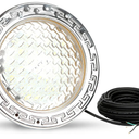 LED Pool Lights for Inground Pools, 10 Inch LED Pool Light with 50FT Cord, Underwater Swimming Pool Lights Suitable for 10 Inch Wet Niche, Input AC120V, 35W, White Light Pool Light