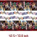 2 x 2Pack Demon Tablecloth Disposable Tablecover Birthday Party Supplies and Decorations for Kid Boy Baby Shower Rectangle Tables 70"X42"