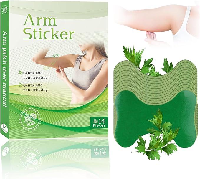 14Pcs/Box Mugwort Patches Wormwood Stickers Natural Herbal Patches for Arm Natural Herbal Arm Patch for Women and Men