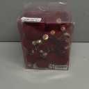 Velvet Christmas Ornaments Set 38Pcs Flocked Shatterproof Christmas Ornaments for Christmas Tree Decorations Xmas Decorative Hanging Christmas Ball Ornaments for Holiday Home Decor (Burgundy)