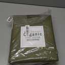 RUVANTI 100% Organic Cotton Sheets Queen Size, Percale Weave, GOTS Certified, 4-Piece Set, Deep Pocket 15", Crisp & Breathable, Soft Durable Bedding, Sbanas Algodn Orgnico  Olive