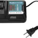 12V DC10WD Charger Compatible with Makita BL1040B BL1020B BL1021B BL1016 Bl1041B Battery Replace for Makita 10.8V-12V DC10WD DC10SB DC10WC DF031D