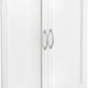 ClosetMaid SuiteSymphony Wood Closet Door Set Pair, Add On Accessory, Shaker Style, for Storage, Clothes, for 25 in. Units, Pure White/Satin Nickel