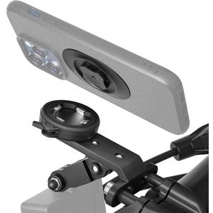 Out-Front Bike Phone Mount  4-Point Buckle Quick Release | Aluminum CNC Holder with Light/GoPro Mount | Fits 4.06.7 Smartphones | Road Cycling