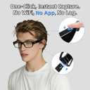 Camera Glasses – 1080P HD Video Recording Smart Glasses with Audio, Wearable POV Camera for Men Women, Hands-Free Recording for Sports Vlogging Outdoor, (64GB SD Card Included)