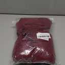 Genina Waterproof Seat Covers for Dining Room Chair Covers Waterproof Dining Chair Covers (4 PCS-Rear-gapped, Wine Red)