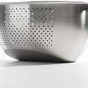 Rice Washer Strainer Bowl, Stainless Steel Quinoa Washing Bowl With Side Drainers Colander for Cleaning Rinsing Fruits, Vegetables, and Beans - Versatile Kitchen Tool (3 QT)