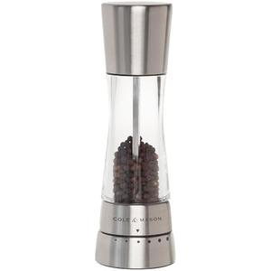 Cole & Mason Derwent Pepper Grinder - Stainless Steel Mill Includes Gourmet Precision Mechanism and Premium Peppercorns - Pepper Mill, Stainless Steel