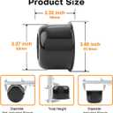 4Pcs 3.25inch Wheel Center Caps for Weld Racing Wheels Rims, Fit 3.25" Center Bore Black Hub Covers